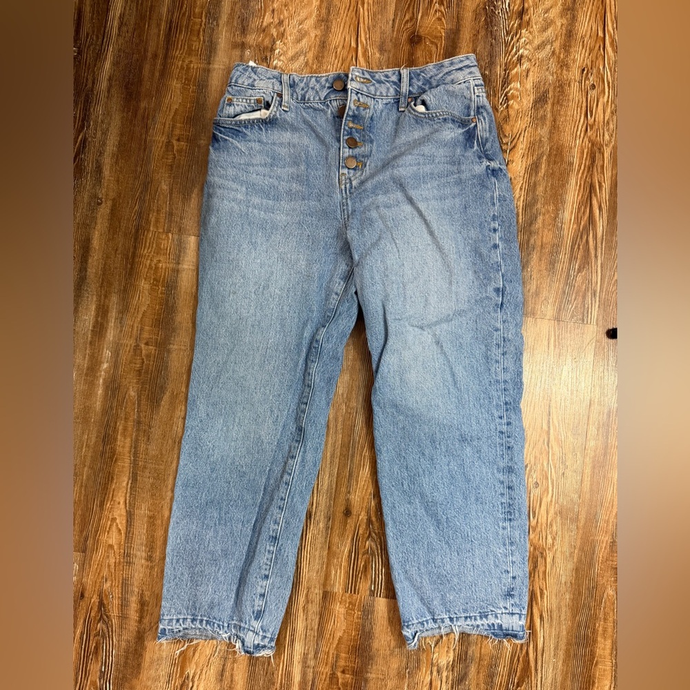 Wide leg High-Rise Light Blue short Women’s Jeans